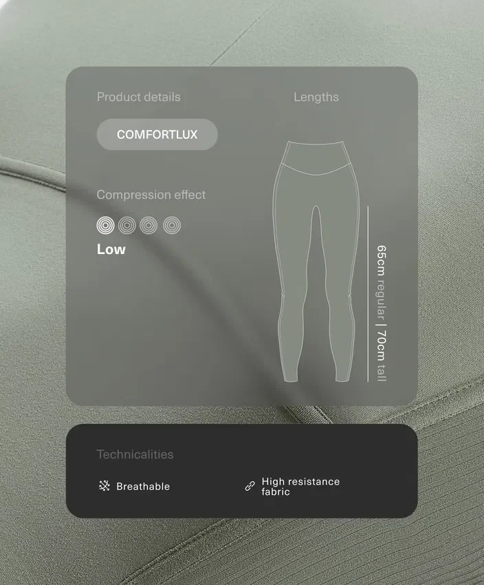 Leggings Comfortlux de cintura alta com cano até ao tornozelo Leggings Comfortlux de cintura alta com cano até ao tornozelo