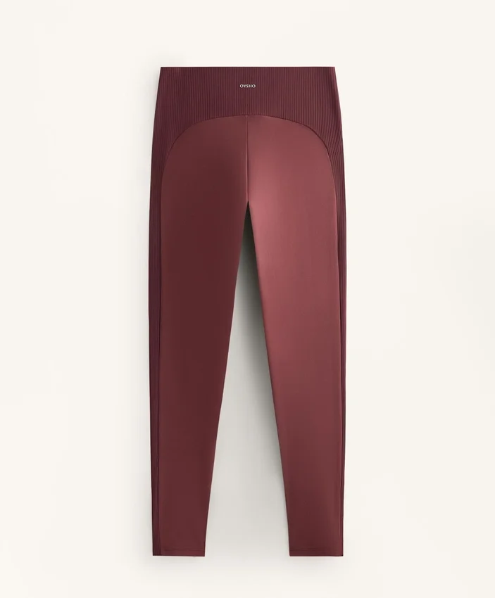 Leggings Comfortlux de cintura alta e comprimento até ao tornozelo, com canelado Leggings Comfortlux de cintura alta e comprimento até ao tornozelo, com canelado
