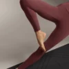 Leggings Comfortlux de cintura alta e comprimento até ao tornozelo, com canelado Leggings Comfortlux de cintura alta e comprimento até ao tornozelo, com canelado