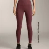 Leggings Comfortlux de cintura alta e comprimento até ao tornozelo, com canelado Leggings Comfortlux de cintura alta e comprimento até ao tornozelo, com canelado
