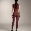 Leggings Comfortlux de cintura alta e comprimento até ao tornozelo, com canelado Leggings Comfortlux de cintura alta e comprimento até ao tornozelo, com canelado