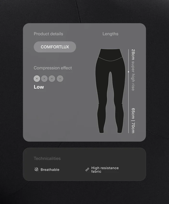 Leggings Comfortlux de cintura superalta e comprimento até ao tornozelo Leggings Comfortlux de cintura superalta e comprimento até ao tornozelo