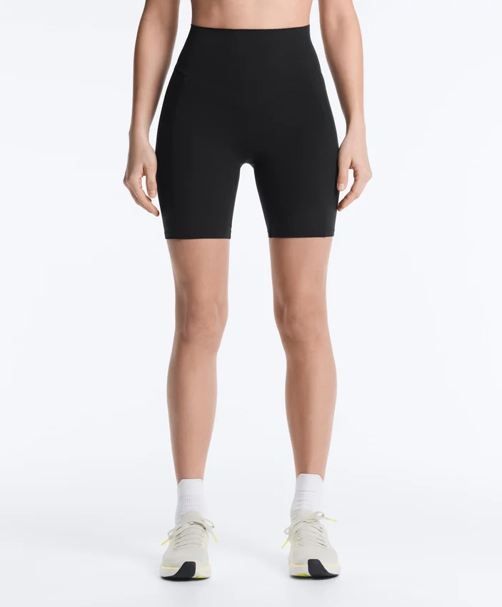 Leggings de ciclismo com cintura alta e bolso Compressive de 20 cm Leggings de ciclismo com cintura alta e bolso Compressive de 20 cm