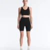 Leggings de ciclismo com cintura alta e bolso Compressive de 20 cm Leggings de ciclismo com cintura alta e bolso Compressive de 20 cm