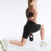 Leggings de ciclismo com cintura alta e bolso Compressive de 20 cm Leggings de ciclismo com cintura alta e bolso Compressive de 20 cm