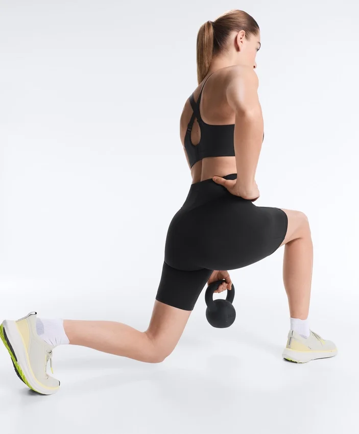 Leggings de ciclismo com cintura alta e bolso Compressive de 20 cm Leggings de ciclismo com cintura alta e bolso Compressive de 20 cm