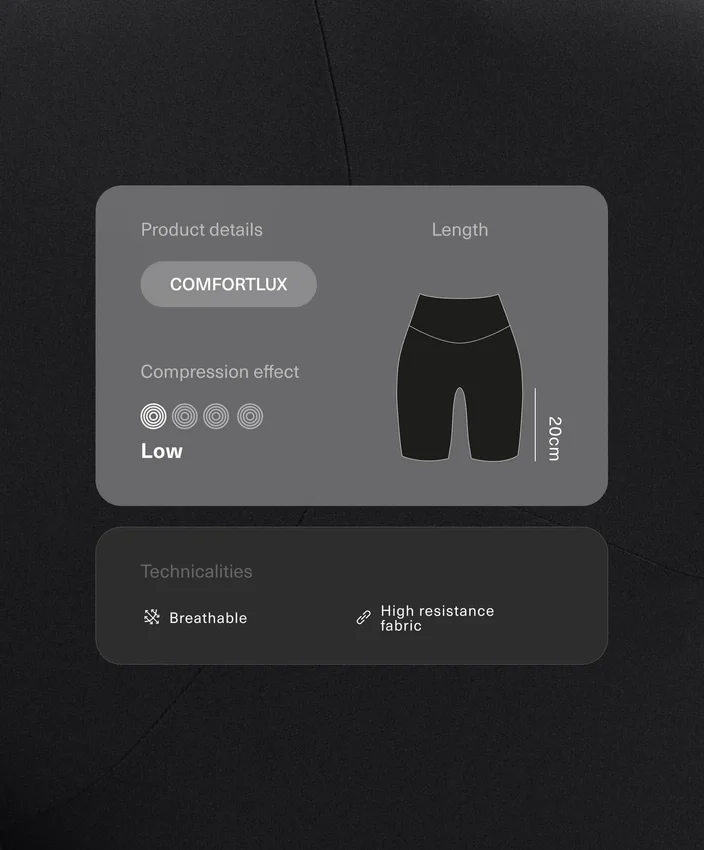 Leggings de Ciclismo Comfortlux 20 cm para Grávidas Leggings de Ciclismo Comfortlux 20 cm para Grávidas