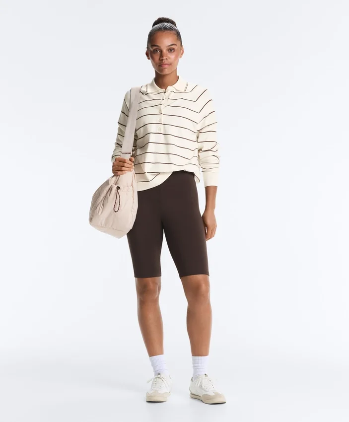 Leggings de ciclismo de cintura alta com Core Control do tronco de 25 cm Leggings de ciclismo de cintura alta com Core Control do tronco de 25 cm