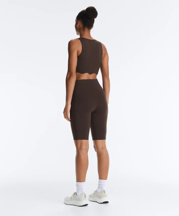 Leggings de ciclismo de cintura alta com Core Control do tronco de 25 cm Leggings de ciclismo de cintura alta com Core Control do tronco de 25 cm