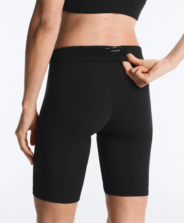 Leggings de ciclismo de cintura alta Comfortlux 25 cm Leggings de ciclismo de cintura alta Comfortlux 25 cm