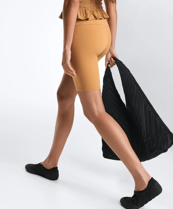 Leggings de ciclista Comfortlux de cintura alta com comprimento de 20 cm Leggings de ciclista Comfortlux de cintura alta com comprimento de 20 cm