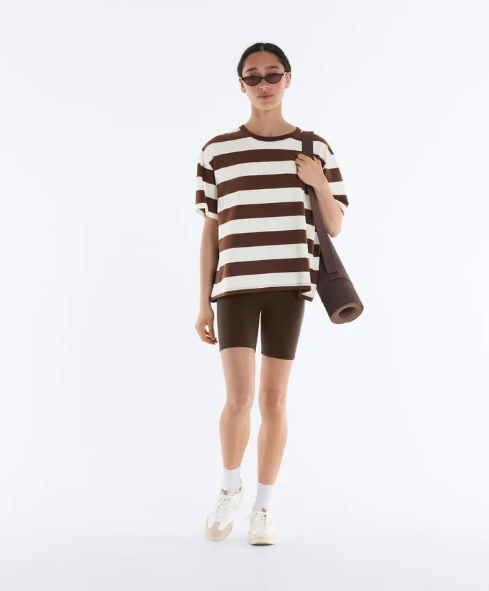 Leggings de ciclista Comfortlux de cintura alta com comprimento de 20 cm Leggings de ciclista Comfortlux de cintura alta com comprimento de 20 cm