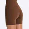 Leggings de ciclista de cintura alta com corte a laser invisível