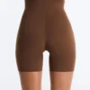 Leggings de ciclista de cintura alta com corte a laser invisível