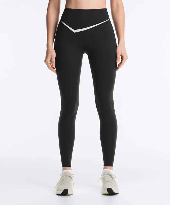 Leggings de cintura alta até ao tornozelo Perfect-Adapt com detalhes contrastantes Leggings de cintura alta até ao tornozelo Perfect-Adapt com detalhes contrastantes