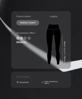 Leggings de cintura alta até ao tornozelo Perfect-Adapt com detalhes contrastantes Leggings de cintura alta até ao tornozelo Perfect-Adapt com detalhes contrastantes