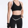 Leggings de cintura alta até ao tornozelo Perfect-Adapt com detalhes contrastantes Leggings de cintura alta até ao tornozelo Perfect-Adapt com detalhes contrastantes