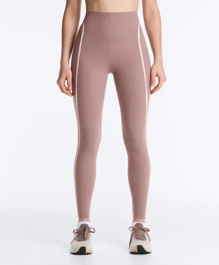 Leggings de cintura alta, Compressive, com Core Control e comprimento até ao tornozelo, com detalhes contrastantes Leggings de cintura alta, Compressive, com Core Control e comprimento até ao tornozelo, com detalhes contrastantes