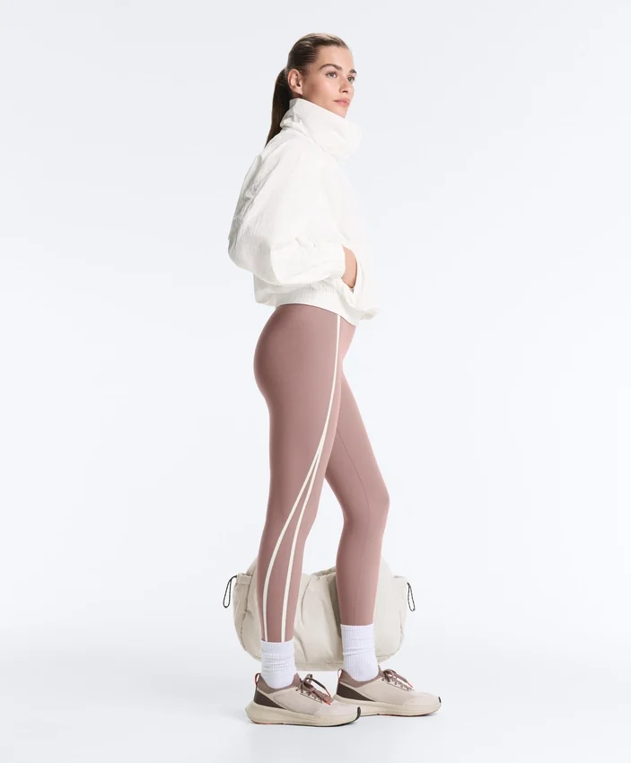 Leggings de cintura alta, Compressive, com Core Control e comprimento até ao tornozelo, com detalhes contrastantes Leggings de cintura alta, Compressive, com Core Control e comprimento até ao tornozelo, com detalhes contrastantes