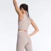 Leggings de cintura alta, Compressive e com contraste, até ao tornozelo Leggings de cintura alta, Compressive e com contraste, até ao tornozelo
