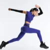 Leggings de cintura alta, Compressive e refletoras, com comprimento até ao tornozelo Leggings de cintura alta, Compressive e refletoras, com comprimento até ao tornozelo