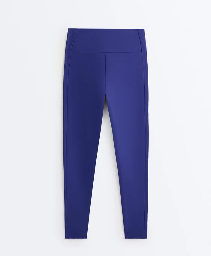 Leggings de cintura alta, Compressive e refletoras, com comprimento até ao tornozelo Leggings de cintura alta, Compressive e refletoras, com comprimento até ao tornozelo
