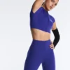 Leggings de cintura alta, Compressive e refletoras, com comprimento até ao tornozelo Leggings de cintura alta, Compressive e refletoras, com comprimento até ao tornozelo