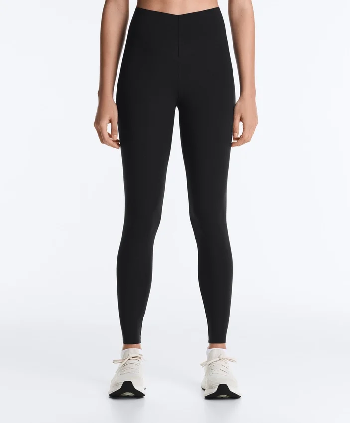 Leggings de cintura alta, comprimento até ao tornozelo, Light Touch e corte em V, 65 cm Leggings de cintura alta, comprimento até ao tornozelo, Light Touch e corte em V, 65 cm