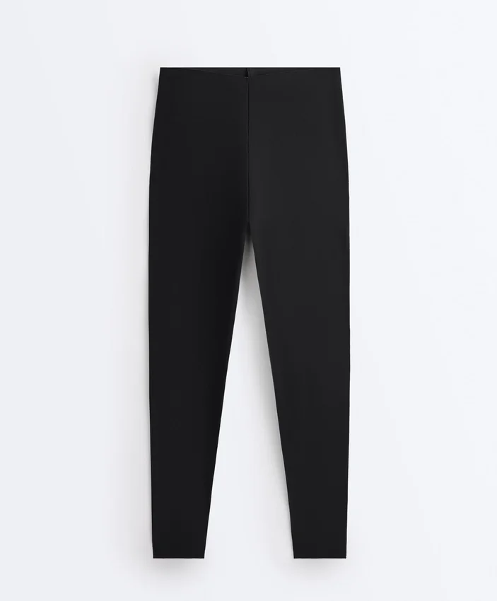 Leggings de cintura alta, comprimento até ao tornozelo, Light Touch e corte em V, 65 cm Leggings de cintura alta, comprimento até ao tornozelo, Light Touch e corte em V, 65 cm