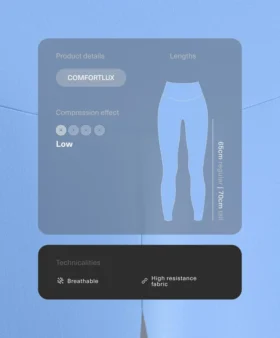 Leggings de cintura alta e comprimento até ao tornozelo Comfortlux Leggings de cintura alta e comprimento até ao tornozelo Comfortlux
