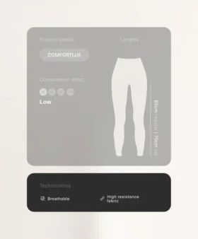 Leggings de cintura alta e comprimento até ao tornozelo Comfortlux Leggings de cintura alta e comprimento até ao tornozelo Comfortlux