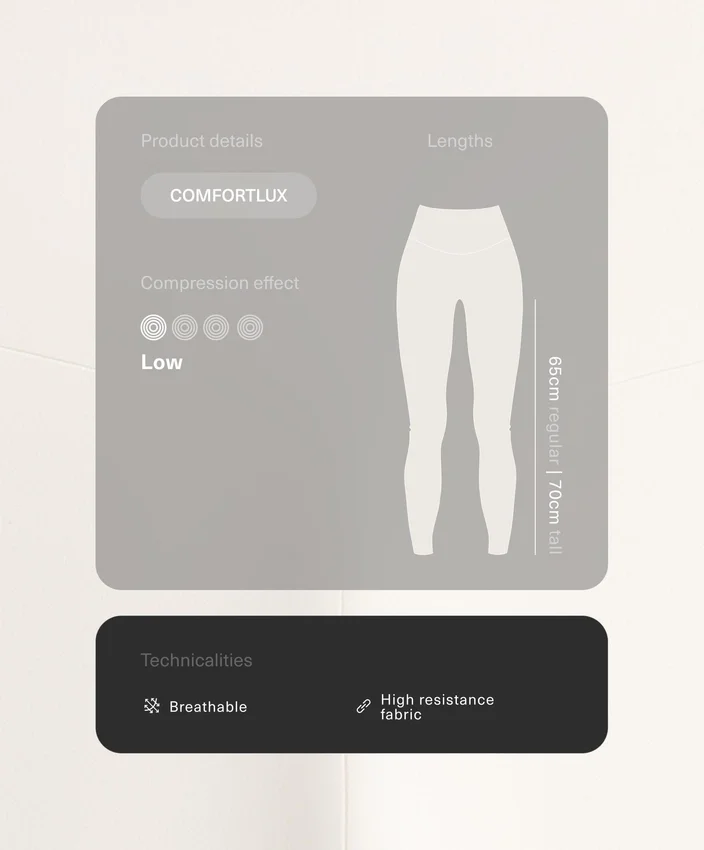 Leggings de cintura alta e comprimento até ao tornozelo Comfortlux Leggings de cintura alta e comprimento até ao tornozelo Comfortlux