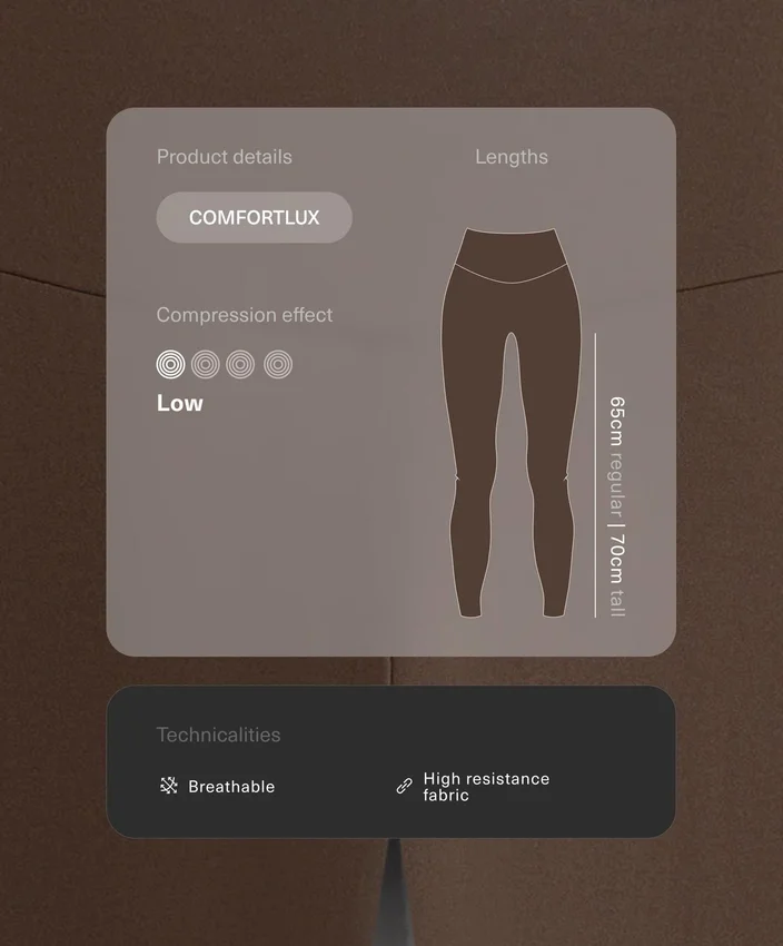 Leggings de cintura alta e comprimento até ao tornozelo Comfortlux Leggings de cintura alta e comprimento até ao tornozelo Comfortlux