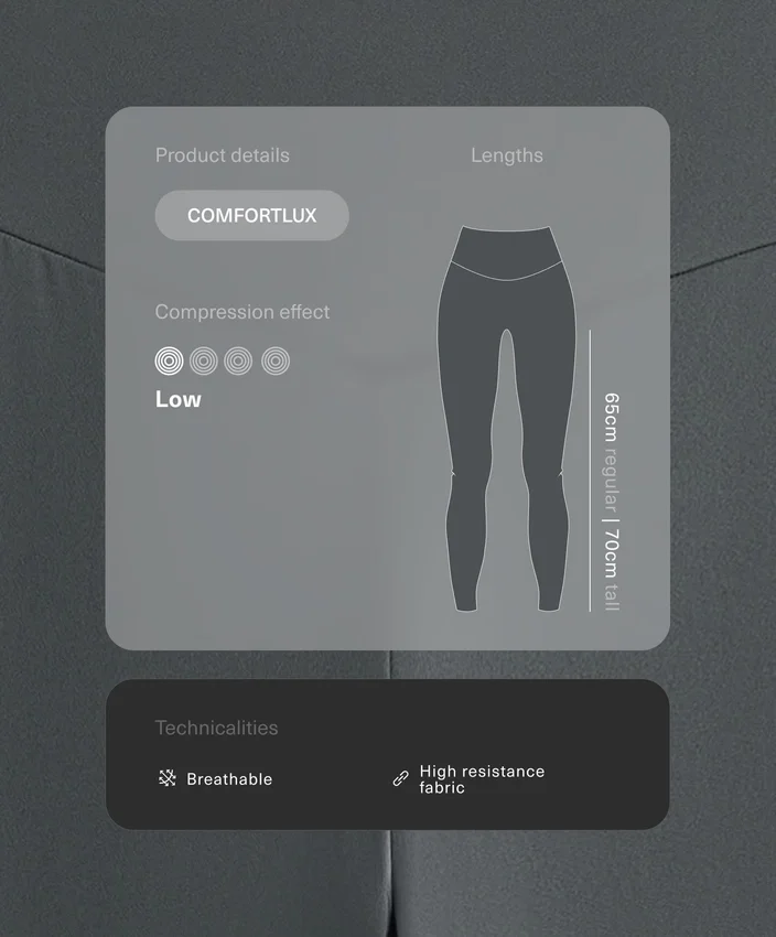 Leggings de cintura alta e comprimento até ao tornozelo Comfortlux Leggings de cintura alta e comprimento até ao tornozelo Comfortlux