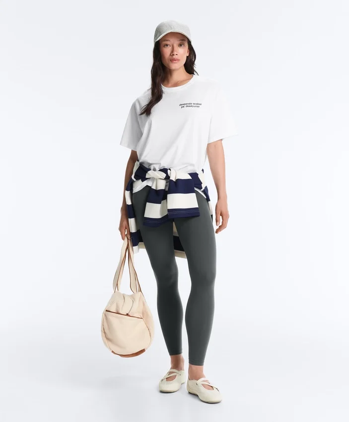 Leggings de cintura alta e comprimento até ao tornozelo Comfortlux Leggings de cintura alta e comprimento até ao tornozelo Comfortlux