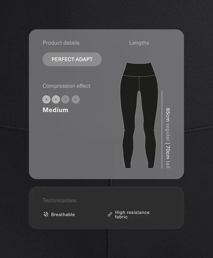 Leggings de cintura alta e comprimento até ao tornozelo Perfect-Adapt Leggings de cintura alta e comprimento até ao tornozelo Perfect-Adapt