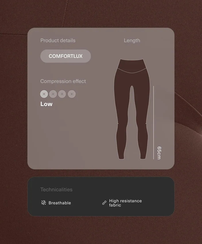 Leggings de gravidez Comfortlux 65 cm Leggings de gravidez Comfortlux 65 cm