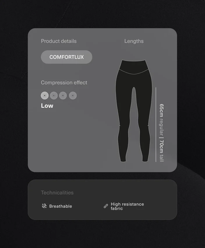 Leggings de gravidez Comfortlux 65 cm Leggings de gravidez Comfortlux 65 cm