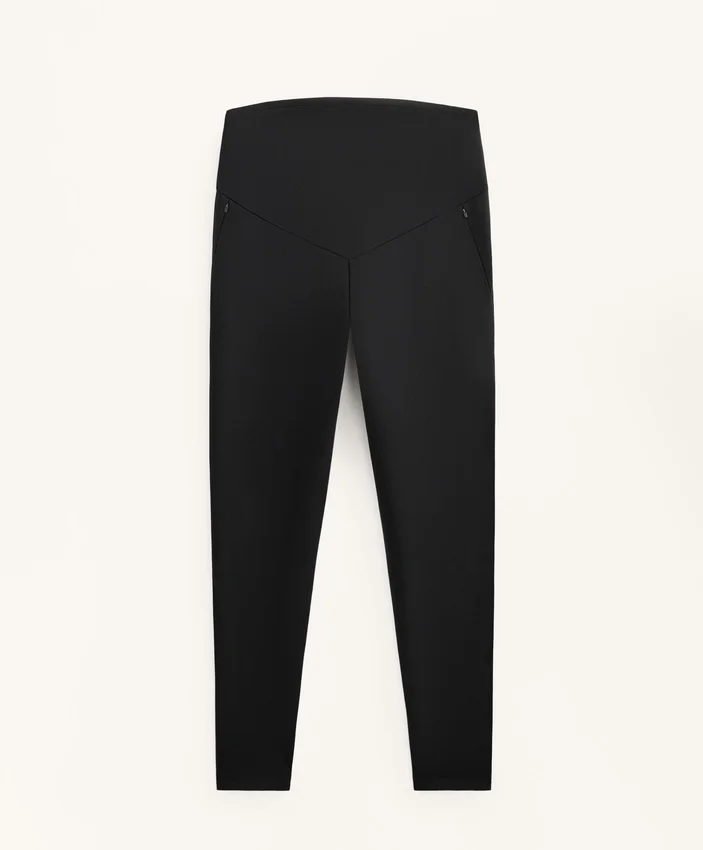 Leggings de maternidade quentes até ao tornozelo, com 70 cm Leggings de maternidade quentes até ao tornozelo, com 70 cm
