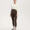 Leggings de maternidade quentes até ao tornozelo, com 70 cm Leggings de maternidade quentes até ao tornozelo, com 70 cm