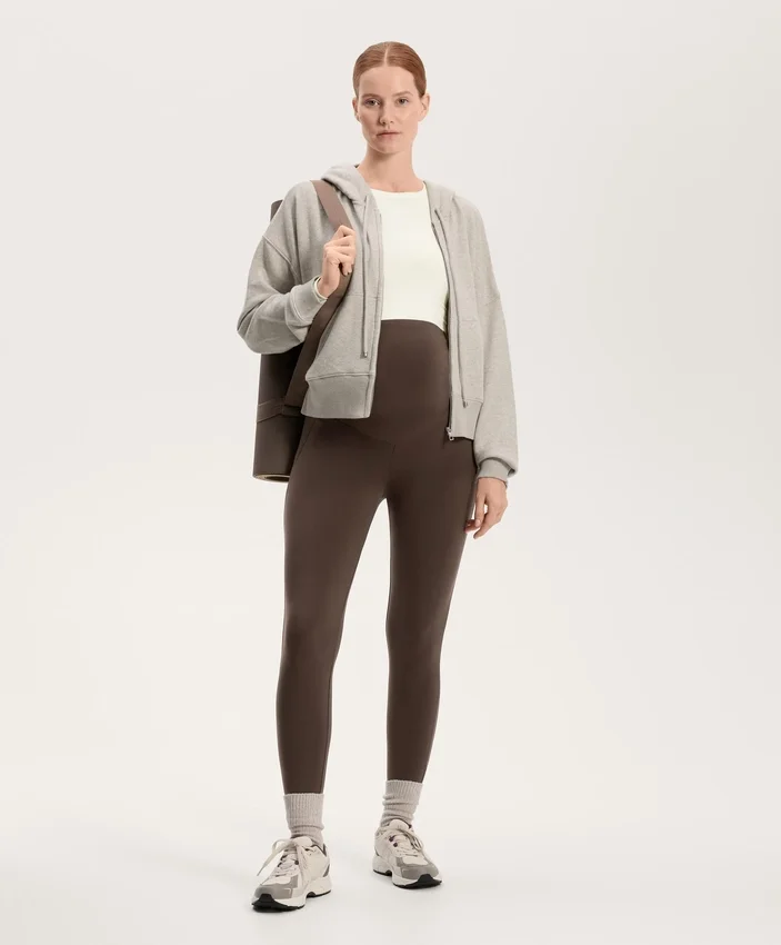 Leggings de maternidade quentes até ao tornozelo, com 70 cm Leggings de maternidade quentes até ao tornozelo, com 70 cm