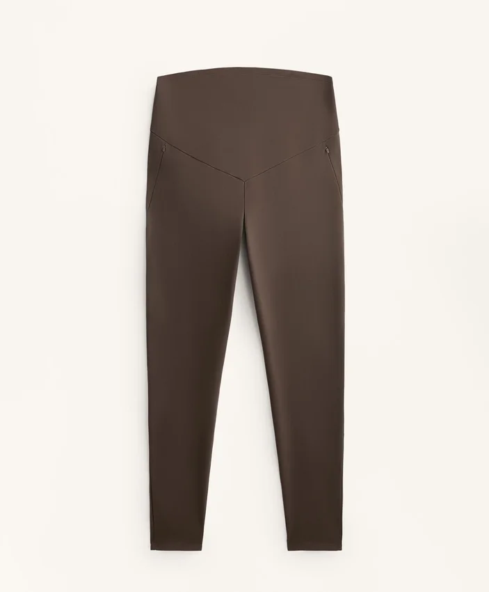 Leggings de maternidade quentes até ao tornozelo, com 70 cm Leggings de maternidade quentes até ao tornozelo, com 70 cm