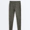 Leggings Evermove com estampa de leopardo, cintura alta e comprimento até ao tornozelo Leggings Evermove com estampa de leopardo, cintura alta e comprimento até ao tornozelo