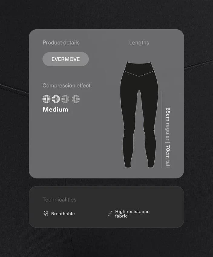 Leggings Evermove de cintura alta e comprimento até ao tornozelo Leggings Evermove de cintura alta e comprimento até ao tornozelo