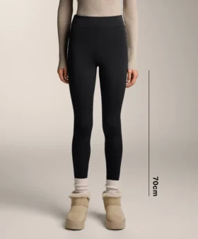 Leggings quentes com cintura alta de 70 cm e comprimento até ao tornozelo Leggings quentes com cintura alta de 70 cm e comprimento até ao tornozelo