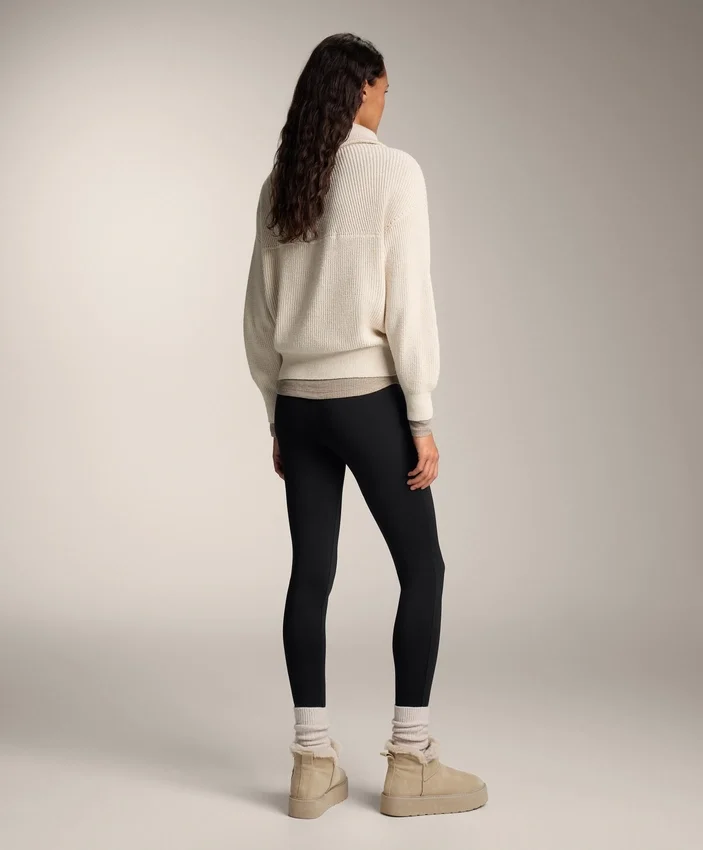 Leggings quentes com cintura alta de 70 cm e comprimento até ao tornozelo Leggings quentes com cintura alta de 70 cm e comprimento até ao tornozelo