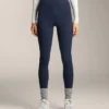 Leggings quentes de cintura alta, até ao tornozelo, com bolsos, 70 cm