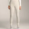 Leggings quentes de cintura alta, até ao tornozelo, com bolsos, 70 cm