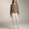 Leggings quentes de cintura alta, até ao tornozelo, com bolsos, 70 cm