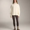 Leggings quentes de cintura alta, até ao tornozelo, com bolsos, 70 cm